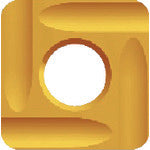 후지모토 페이스 가공용 N타입 정밀급 칩 초경 M종 TiN NK3030 N43GUR 12개