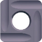 후지모토 페이스 가공용 N타입 정밀급 칩 초경 K종 TiAlN NK8080 N43GUR 12개