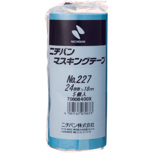 ニチバン　マスキングテープ　２２７Ｈ−２４　２４ｍｍ×１８ｍ（５巻入り）　227H-24　1 PK