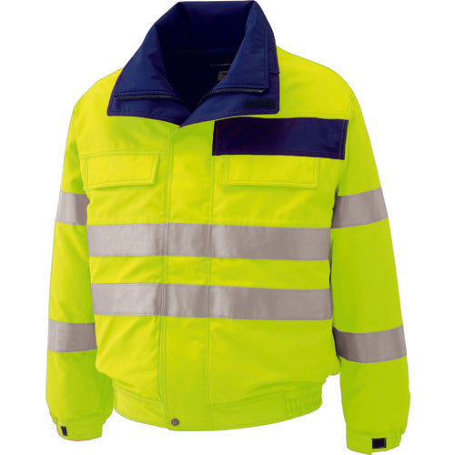 Midori Anzen High Visibility Waterproof Antistatic Cold Weather Blouson Yellow M SE1134-UE-M 1 Piece