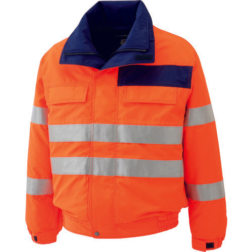 Midori Anzen High Visibility Waterproof Antistatic Cold Weather Blouson Orange M SE1135-UE-M 1 Piece