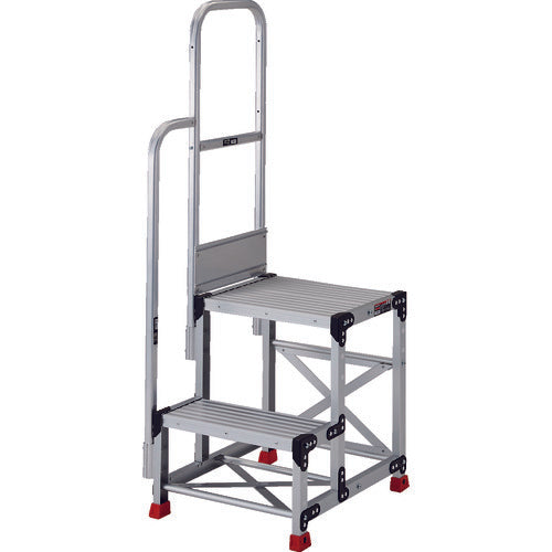 ＴＲＵＳＣＯ　踏台　２段本体　階段片手すり　TSF-256TE16　1 台