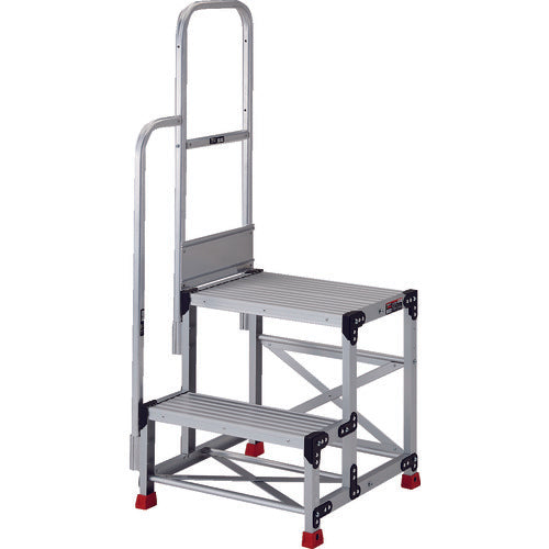 TRUSCO 2-step platform with handrail on one side TSF-266TE16 1 unit