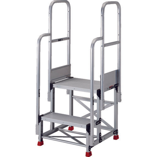 ＴＲＵＳＣＯ　踏台　２段本体　階段両手すり　TSF-266TE17　1 台