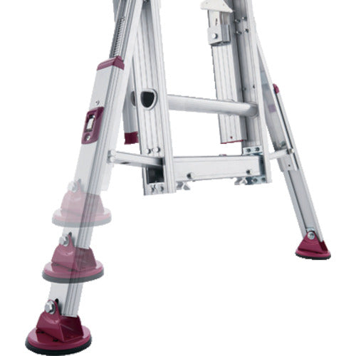 Hasegawa 2-section ladder with stabilizer and extendable legs, bee-shaped LSS2-1.0-54 1 unit