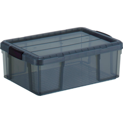 ＴＲＵＳＣＯ　クリアライトボックス　２４Ｌ　黒半透明　TCR-01-BK　1 個