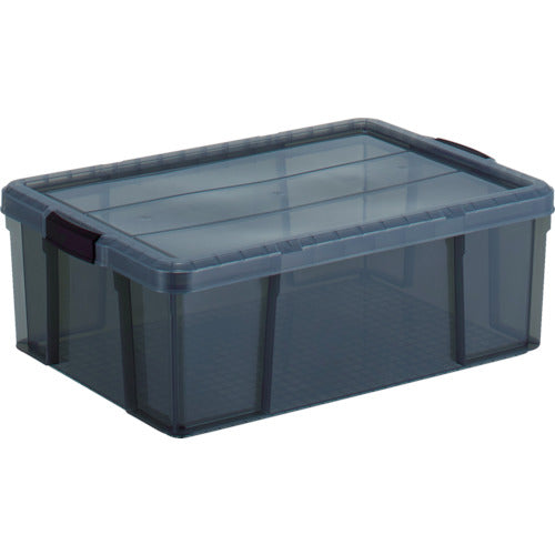 ＴＲＵＳＣＯ　クリアライトボックス　４４Ｌ　黒半透明　TCR-03-BK　1 個