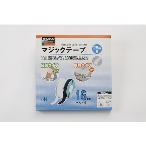 TRUSCO 매직 테이프[[R하]] 풀 부착 B측 16mm×25m 화이트 TMBN-1625-W 1권