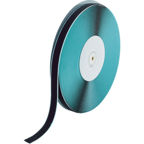 ＴＲＵＳＣＯ　マジックテープ［［Ｒ下］］　糊付Ｂ側　２０ｍｍ×２５ｍ　黒　TMBN-2025-BK　1 巻