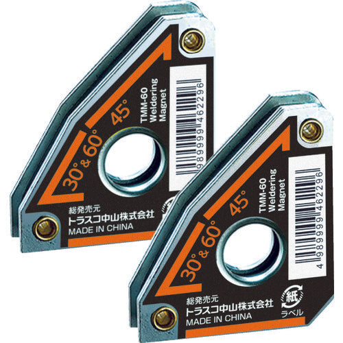 ＴＲＵＳＣＯ　溶接用ミニマグネット（２個セット）　TMM-60　1 袋