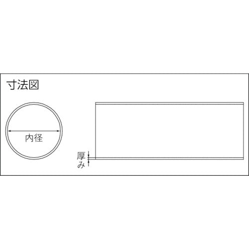 ＴＲＵＳＣＯ　熱収縮チューブ　収縮率２：１　黒　（１個入）　TRP10.4-5.0-2MBK　1 個