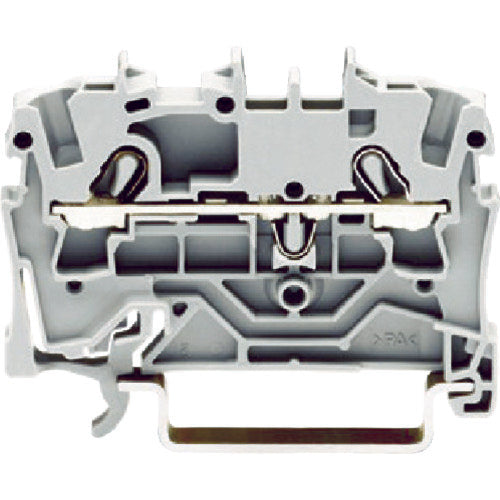 WAGO 스프링식 중계 단자대 2002 시리즈 2선식용 그레이색 2002-1201-PK 1개