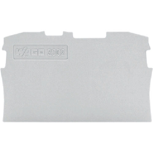 WAGO 단자대 엔드 플레이트 2001·2002·2201·2202 공용 2선식 그레이색 (10개입) 2002-1291-PK 1 상자