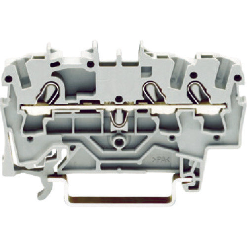 WAGO 스프링식 중계 단자대 2002 시리즈 3선식용 그레이색 2002-1301-PK 1개