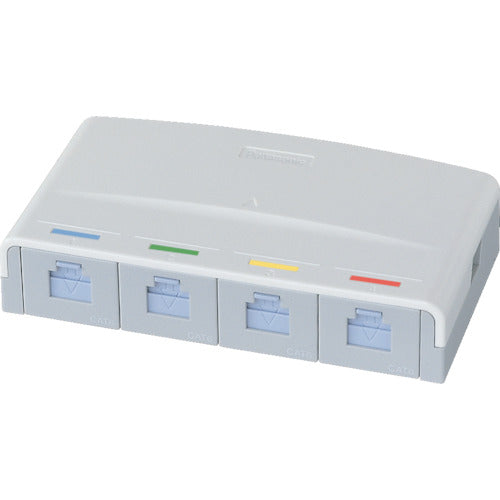 Ｐａｎａｓｏｎｉｃ　ぐっとすシリーズ情報モジュラジャック　ＣＡＴ５Ｅ　露出４コ口　NR3164　1 個