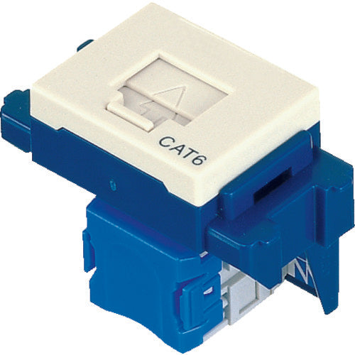 Ｐａｎａｓｏｎｉｃ　ぐっとすシリーズ情報モジュラジャック　ＣＡＴ６　埋込型　ミルキーホワイト　NR3170　1 個