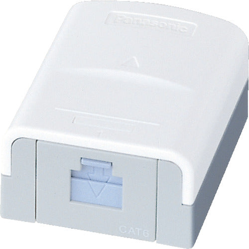 Panasonic Goods Series Information Modular Jack CAT6 Exposed 1 Port NR3171 1 Piece
