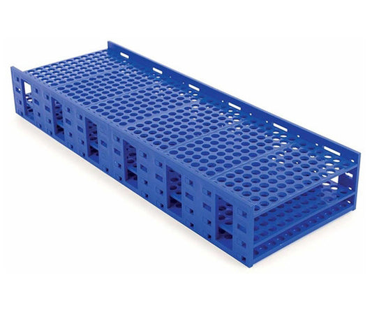 Mega Rack Tube Rack Double for 10-13mm Tubes Blue 120113 1개