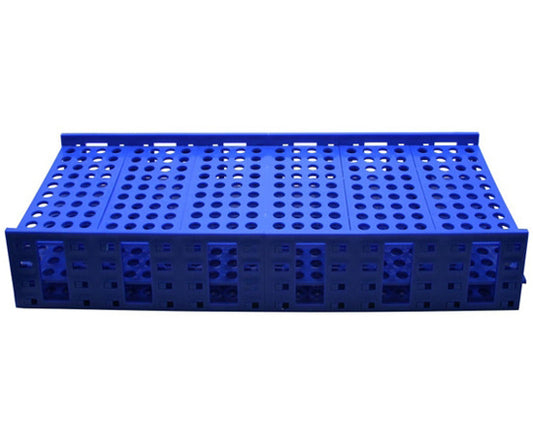 Mega Rack Tube Rack Double for 13-16mm Tubes Blue 120115 1개