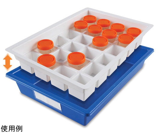 DropletTM Sample Storage Tray Polystyrene Blue/White 120172 1개