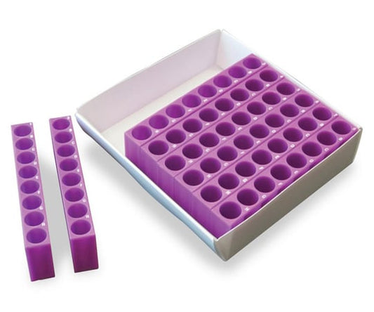 TracRack Segmented Tube Rack Purple 120356 1개