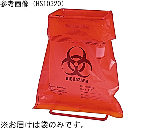 Biohazard Bags PP 19x23inch 483x584mm Red 1箱（200個入）　HS10322 1箱(200個入)