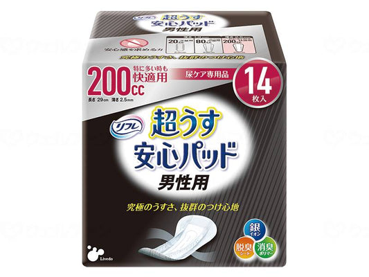 リブドゥTﾘﾌﾚ 超うす安心ﾊﾟｯﾄﾞ男性用 ｹｰｽ 200cc