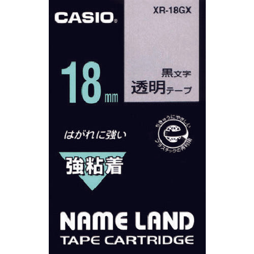 カシオ　ネームランド用強粘着テープ１８ｍｍ　XR-18GX　1 個