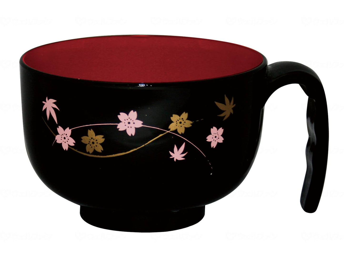 타이와 손잡이가 달린 주스 봄 가을