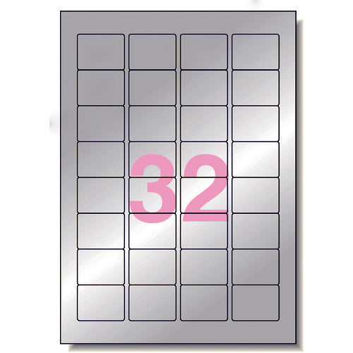 3M 에이원 옥외용 사인 라벨(레이저) 윤기 지우는 실버 32면 (5장) 31052 1 PK