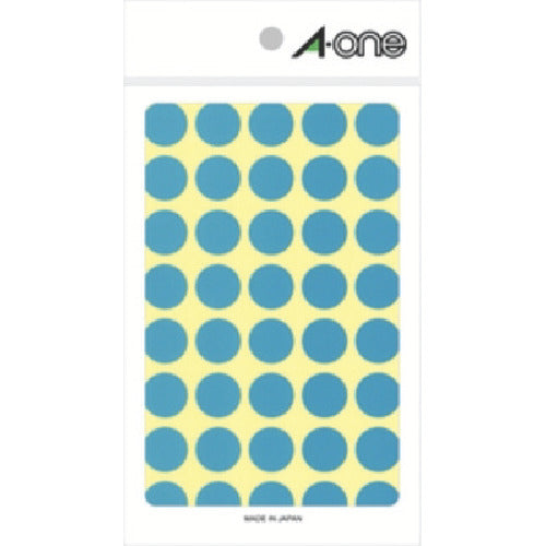 3M 에이원［［TM상］］ 컬러 라벨 원형 15mmΦ 하늘 (14장입) 07026 1 PK