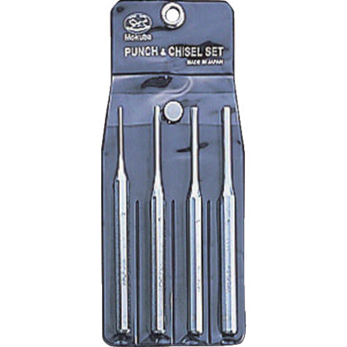 Mokuba brand pin punch set 4pcs (3, 4, 5, 6mm) E14-4 1 S