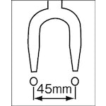 モクバ印　配管用レンチ　バルブ開栓器　Ｕ型　１０００ｍｍ　G-3-100　1 本