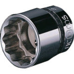 nepros 9.5sq. 소켓(십이각) 대변 치수 10mm 삽입각 9.5mm NB3-10W 1개