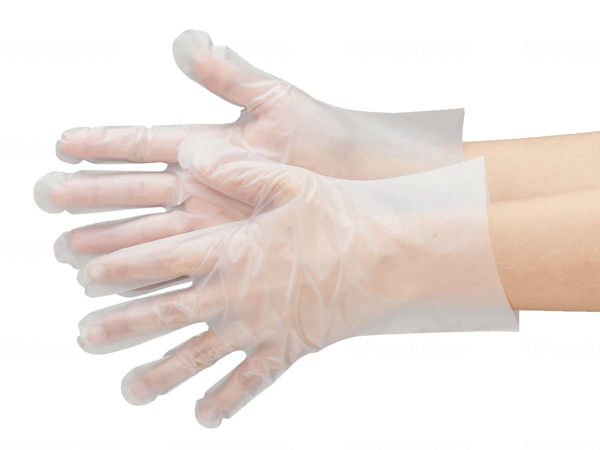 Ebuno Ebu Care Silky Gloves, boxed, semi-transparent, 100 pieces, box S