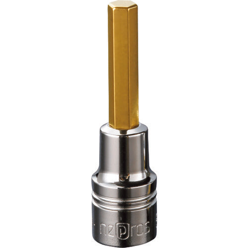ｎｅｐｒｏｓ　６．３ｓｑ．ヘキサゴンビットソケット　対辺寸法６ｍｍ　差込角６．３５ｍｍ　全長４７．７ｍｍ　NBT2-06　1 個