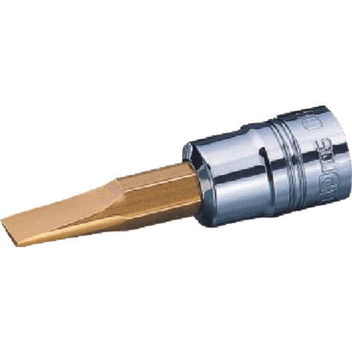 nepros 드라이버 비트 소켓 6.3sq. 마이너스 비트 소켓 날끝 1×6 마이너스 전장 47.7mm NBT2M-06 1개