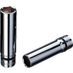 nepros 12.7sq. 딥 소켓(육각) 대변 치수 13mm 삽입 각 12.7mm 전체 길이 80mm NB4L-13 1개