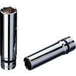 nepros 12.7sq. 딥 소켓(육각) 대변 치수 15mm 삽입 각 12.7mm 전체 길이 80mm NB4L-15 1개