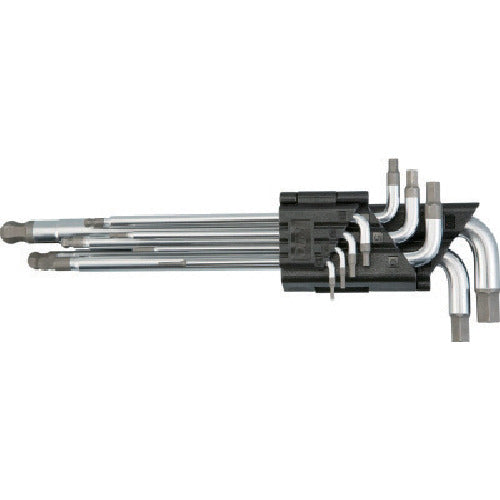 KTC 볼 포인트 L형 롱 헥사곤 렌치 세트[9개 세트] HLDA2509 1 S