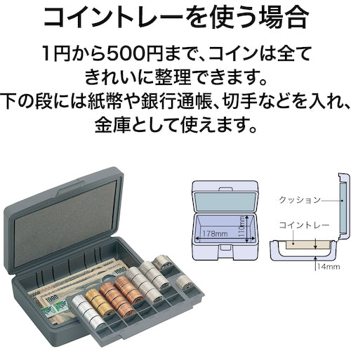 ＯＰ　コインケース　マイキャッシュケース　幅１９８×奥行１４１×高さ６２ｍｍ　M-20　1 台