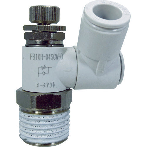 치요다 파이브 스피드 컨트롤러 β 화이트 미터 아웃 10mm·R1/2 FB10R-04SCW-O 1개