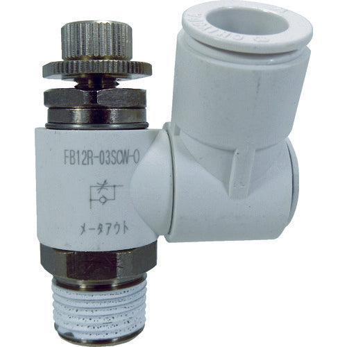 チヨダ　ファイブスピードコントローラβ白メーターアウト１２ｍｍ・Ｒ３／８　FB12R-03SCW-O　1 個