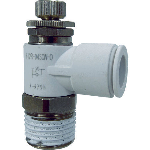 치요다 파이브 스피드 컨트롤러 알파 화이트 미터 아웃 12mm·R1/2 F12R-04SCW-O 1개