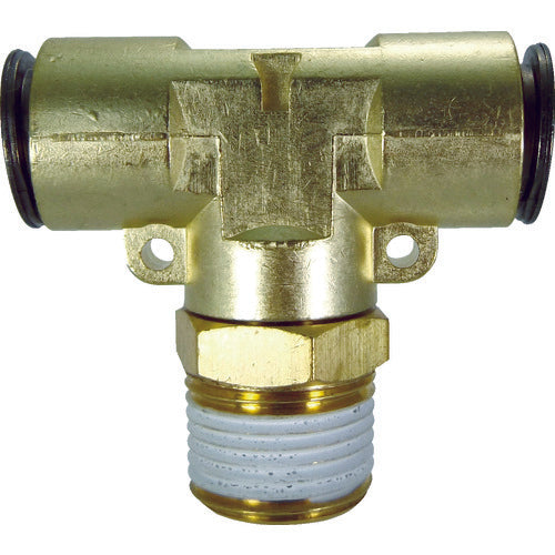 치요다 튜브 피팅 후지메일 브랜치티(금속) 10mm・R3/8 10-03MT 1개