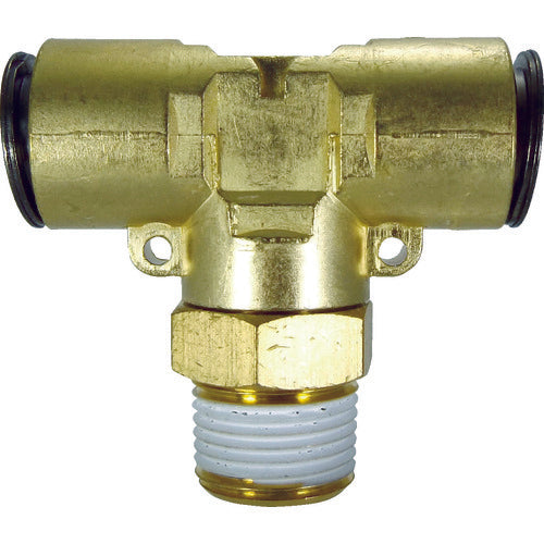 チヨダ　チューブ継手　フジメイルブランチティ（金属）　１２ｍｍ・Ｒ３／８　12-03MT　1 個