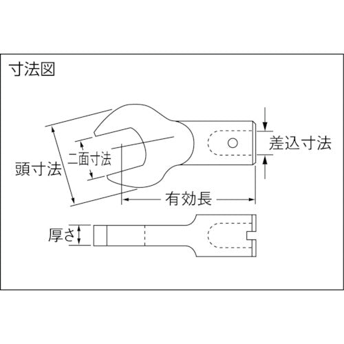 カノン　へッド交換式トルクレンチ用スパナヘッド　１０００ＳＣＫ３６　1000SCK36　1 個