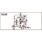 角田　ハンドル縦型トグルクランプ（下方押え型）　Ｎｏ．４０Ｓ　スチール製　締圧力１ｋＮ　KC-40S　1 個