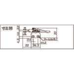 Kakuta Horizontal Handle Toggle Clamp No. HH151B KC-HH151B 1 pc