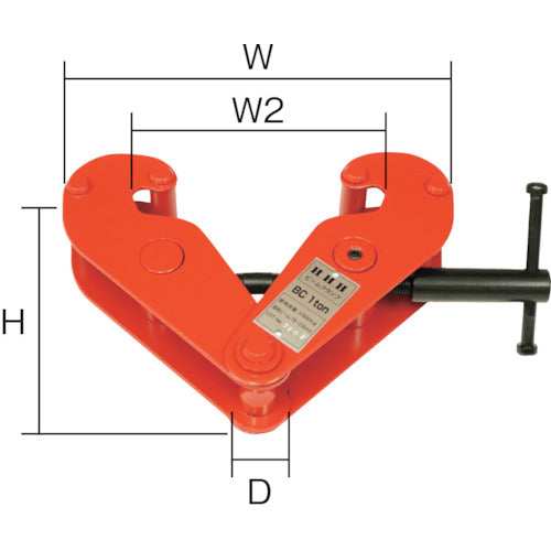 ＨＨＨ　ビームクランプ　１ｔ　BC1TON　1 台